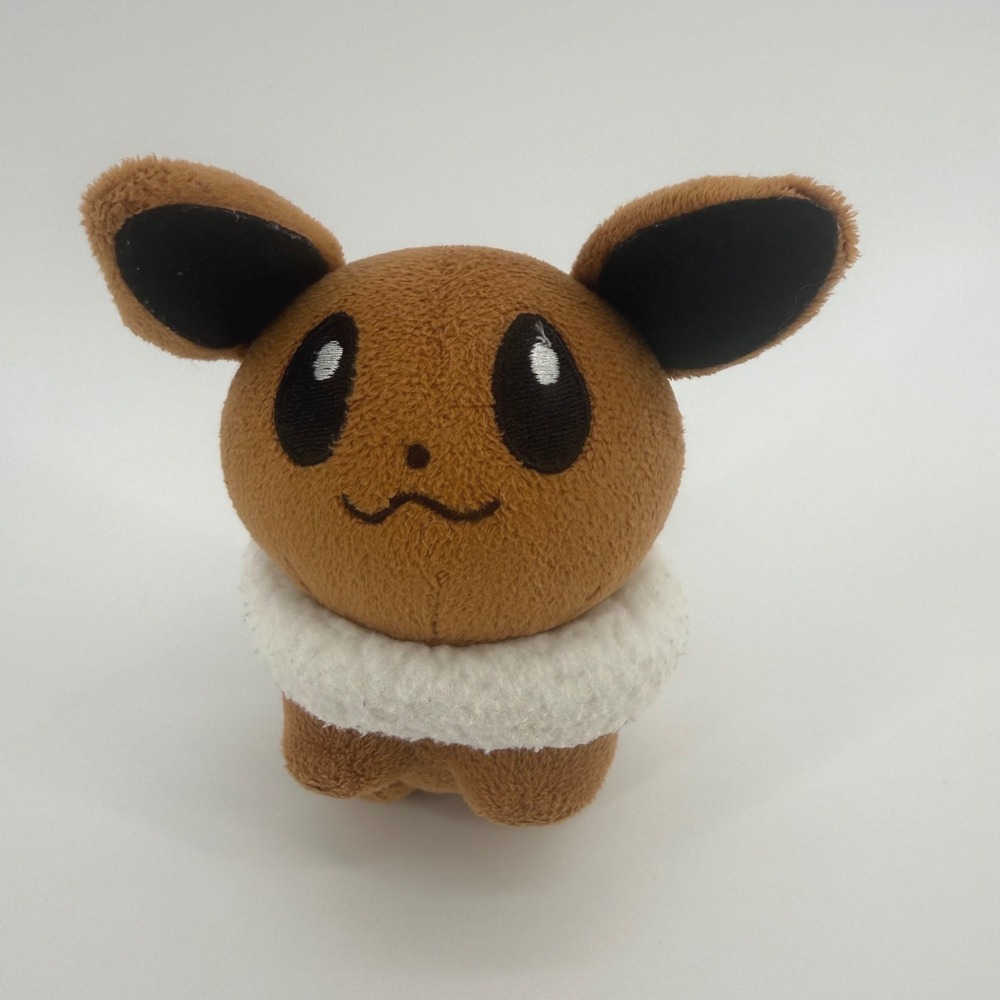 Pokemon Center Eevee Pokedoll Plush 2010 Brown White 6 Inch Stuffed Toy